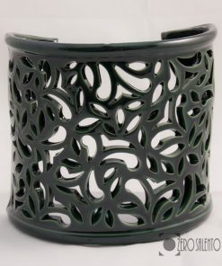 Lampada applique mezzaluna traforata da parete TERIL51VE verde