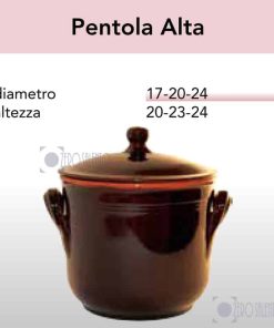 Pentola Alta in Terracotta – Pirofile serie Bruna