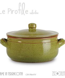 Tegame Terracotta Pirofila finitura Decapè “La Rucula”