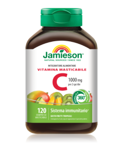 Jamieson, Vitamina C Masticabile ai Frutti Tropicali, 120Cpr