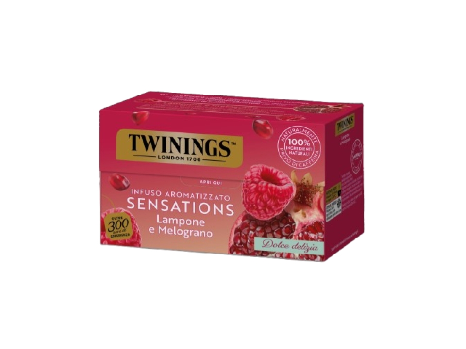 Twinings – Infusi Sensations, Lampone e Melograno, 20 Filtri