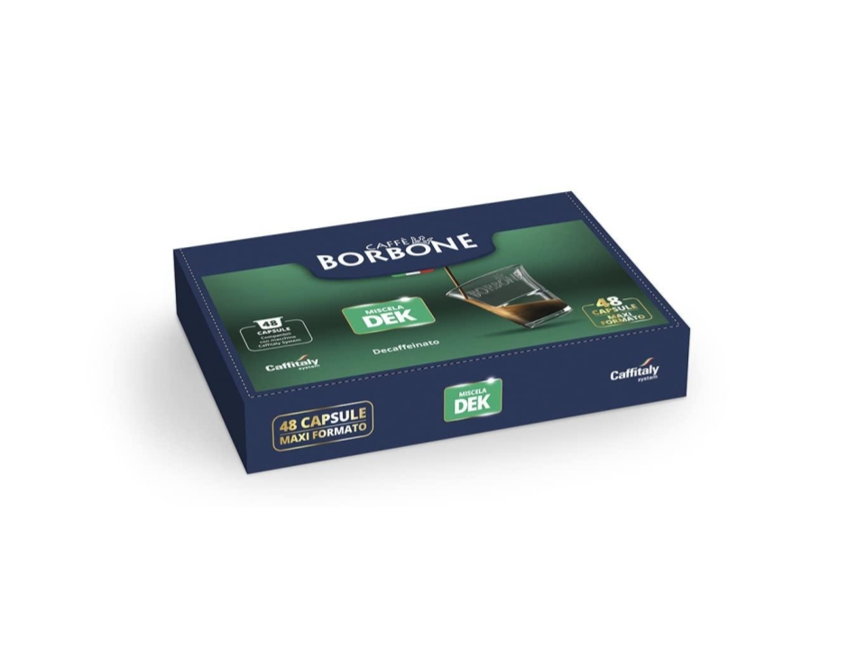 Caffè Borbone Miscela Decaffeinata 48 Capsule Originali Compatibili Caffitaly