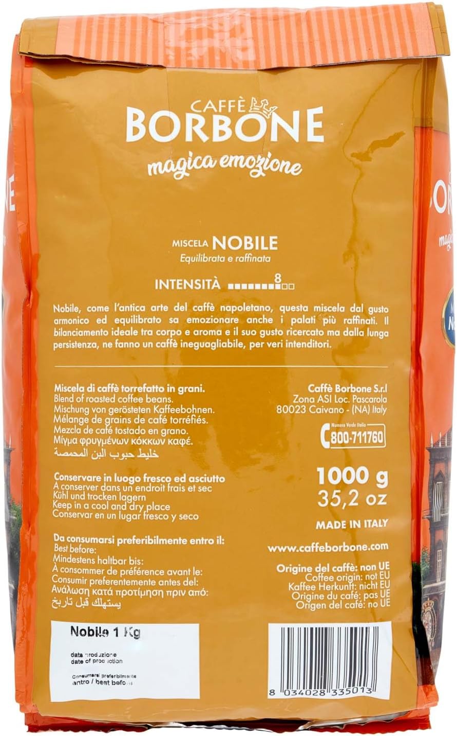 CAFFE’ BORBONE – CAFFÈ IN GRANI, Set 6 confezioni da 1 kg. Totale 6 kg - immagine 4