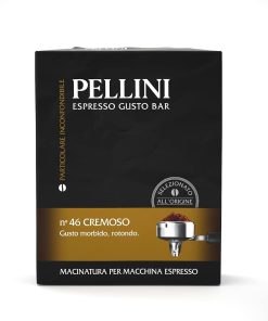 Pellini Caffè Espresso Gusto Bar Nr.46 Cremoso Macinato per Macchina Espresso, 2 x 250g