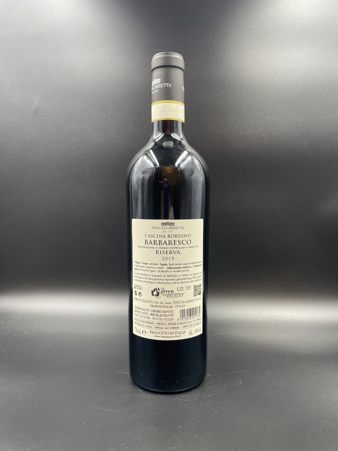 Barbaresco Riserva Cascina Bordino 2019 – Tenuta Carretta - immagine 3