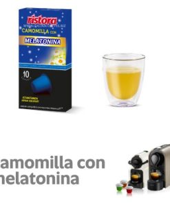 10 Capsule Camomilla con Melatonina Ristora compatibili Nespresso