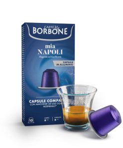 Caffè Borbone 10 Capsule In Alluminio COMPATIBILI con macchine Nespresso®* Miscela MIA NAPOLI